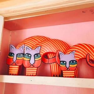 VINTAGE Laurel Burch Cat Figurines